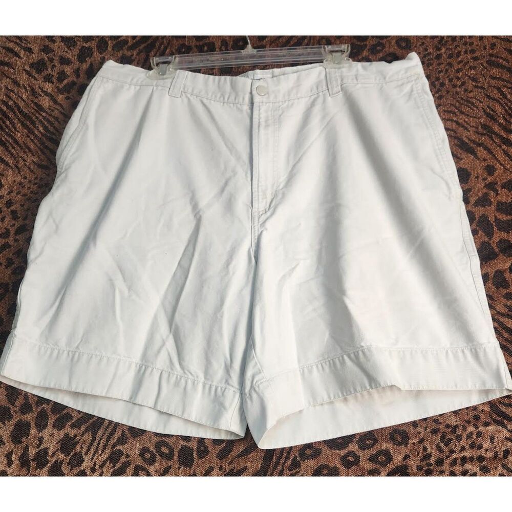 Columbia Men's Cream Chino Shorts Size 40 Length 8" Preppy Retro Athleisure